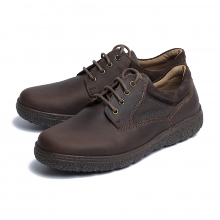 Pantofi casual din piele naturala 1020 Maro [3]