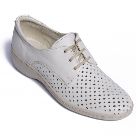 Pantofi casual din piele naturala 522 Bej [5]