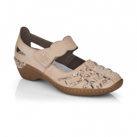 Pantofi de piele naturala Rieker 48369-60 [0]