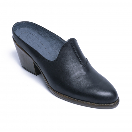 Pantofi din piele naturala 001 negru [1]