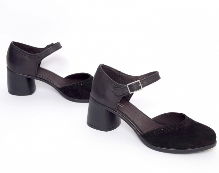 Pantofi din piele naturala 216 Negru [3]