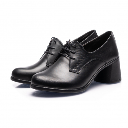 Pantofi din piele naturala 594 Negru [7]