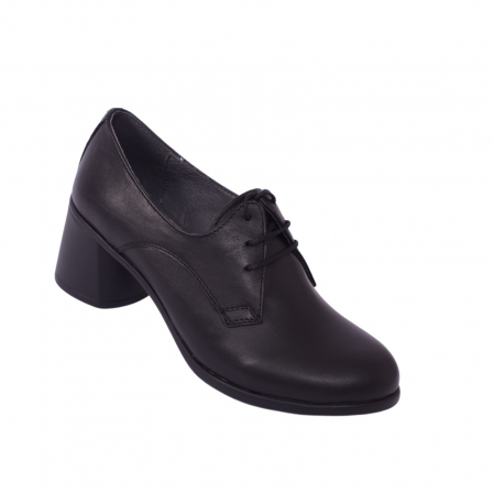 Pantofi din piele naturala 594 Negru [3]