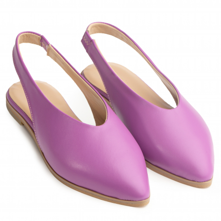 Pantofi casual confortabili - Pantofi piele naturala 035 lila