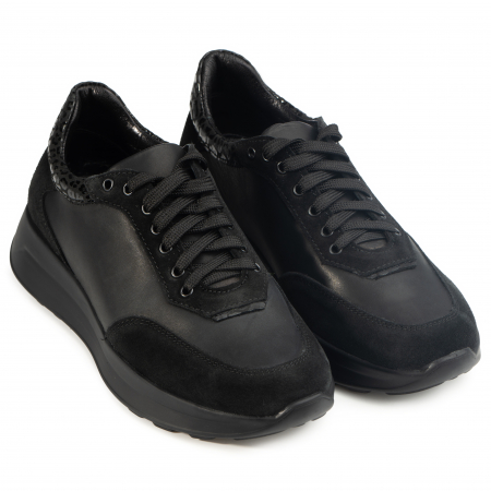 Pantofi casual confortabili - Pantofi piele naturala 636 negru