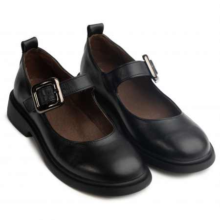 Pantofi piele naturala 645 negru [0]