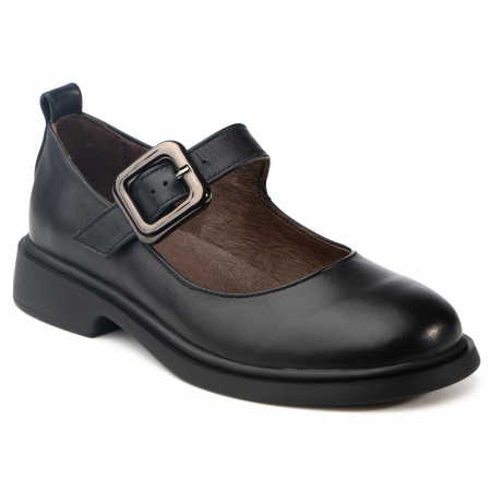 Pantofi piele naturala 645 negru [1]