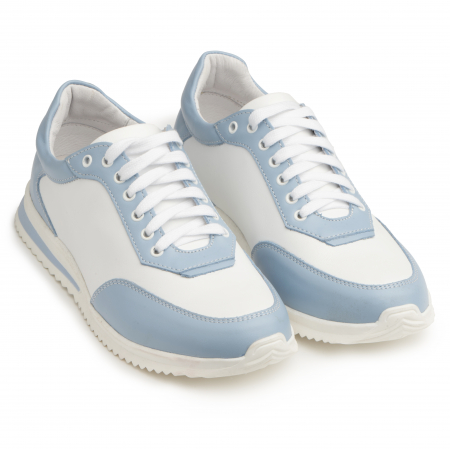 Pantofi casual confortabili - Pantofi piele naturala 647 albastru