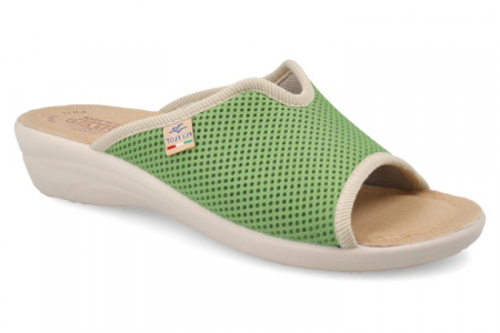 Papuci de casa - Papuci confortabili Fly Flot 168 verde