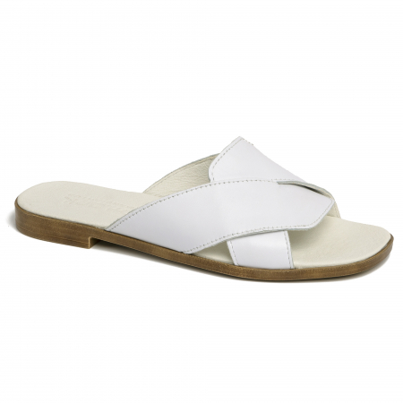 Papuci din piele naturala 270 Alb [1]