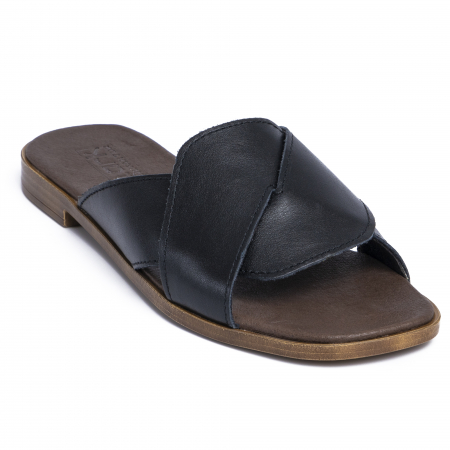 Papuci din piele naturala 270 Negru [2]