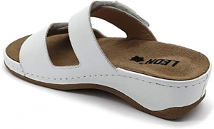 Papuci Leon 2020 Alb - talonet detasabil [2]