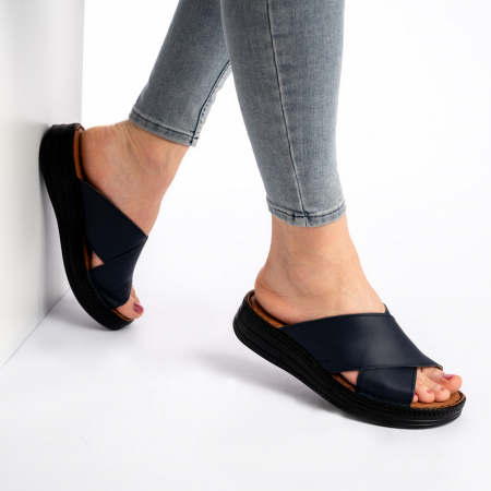 Papuci piele 955 negru [1]