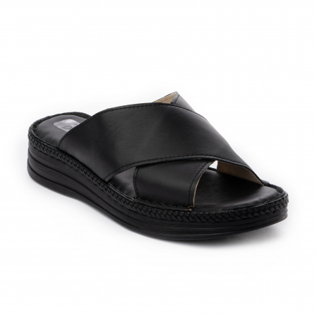 Papuci piele 955 negru [2]