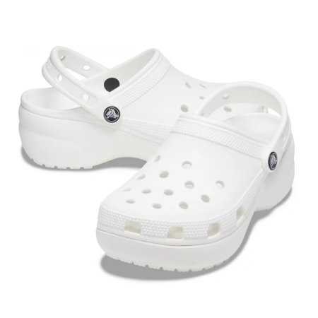 Saboti medicali - Saboti Crocs Classic Platform 206750 alb
