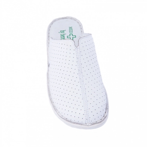 Saboti de piele Medline 438 Alb [1]