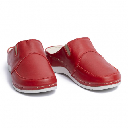 Saboti piele naturala 266 rosu [2]