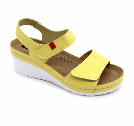 Sandale confortabile - Sandale confort Leon 1080 galben
