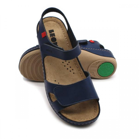 Sandale confortabile Leon 936 albastru [1]