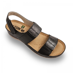 Sandale confortabile Leon 945 Negru [0]