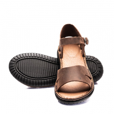 Sandale din piele naturala 003 maro [0]