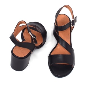 Sandale din piele naturala 250 Negru [4]