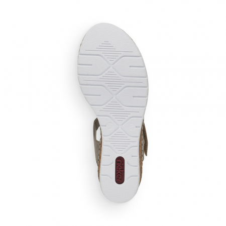 Sandale din piele naturala Rieker V38G6-64 Bej [6]