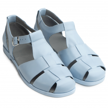 Sandale confortabile - Sandale piele naturala 033 albastru