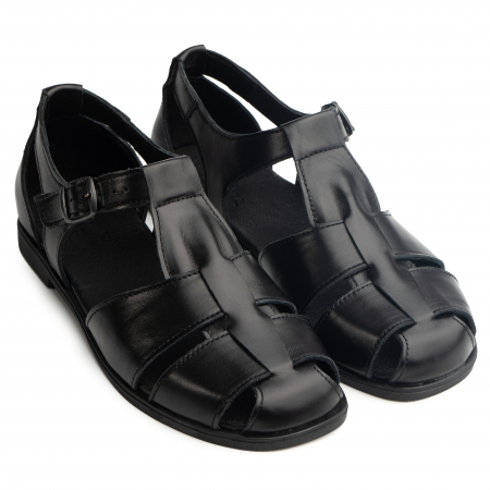 Sandale piele naturala 033 negru [0]