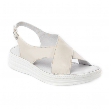 Sandale piele naturala Nikky crem [2]