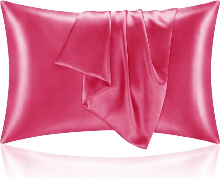fata de perna matase naturala 22 momme roz barbie fucsia [3]