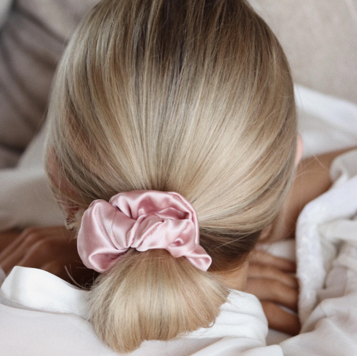 Set elastice par largi (Scrunchies) - Alb/Roz/Roz Barbie [2]