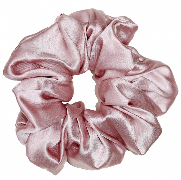 Set elastice par largi (Scrunchies) - White / Pink / Champagne [3]