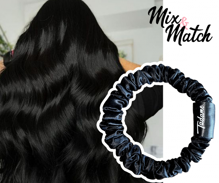 Set elastice par (Scrunchies) - Black [3]