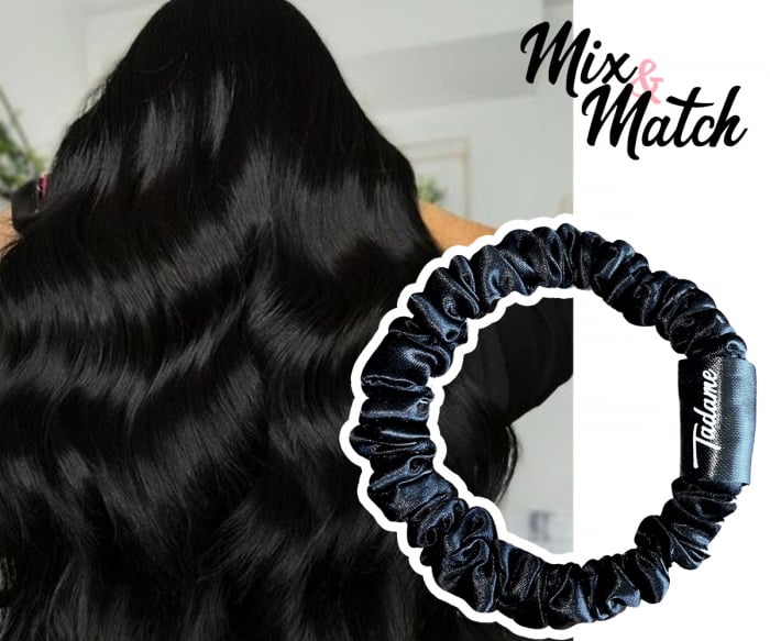 Set elastice par (Scrunchies) - Black [3]