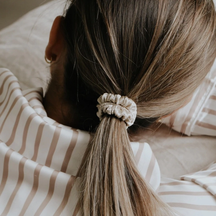 Set elastice par (Scrunchies) - Nude [2]