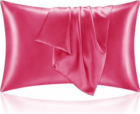 fata de perna matase naturala 22 momme roz barbie fucsia [2]