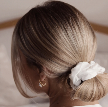 Set elastice par largi (Scrunchies) - Alb/Roz/Roz Barbie [3]