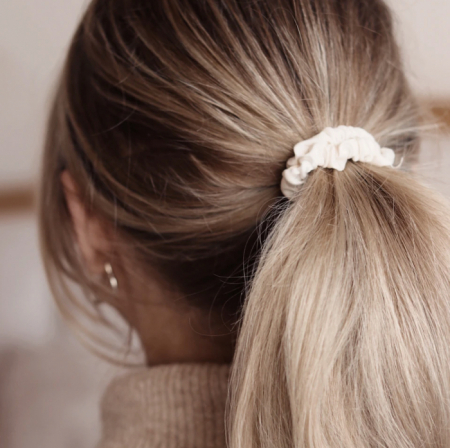 Set 6 elastice par (Scrunchies) - Alb/Caramel/Negru [1]