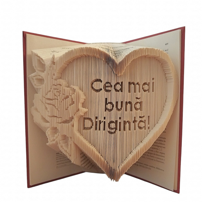 Cadou pentru diriginta- Carte sculptata [1]