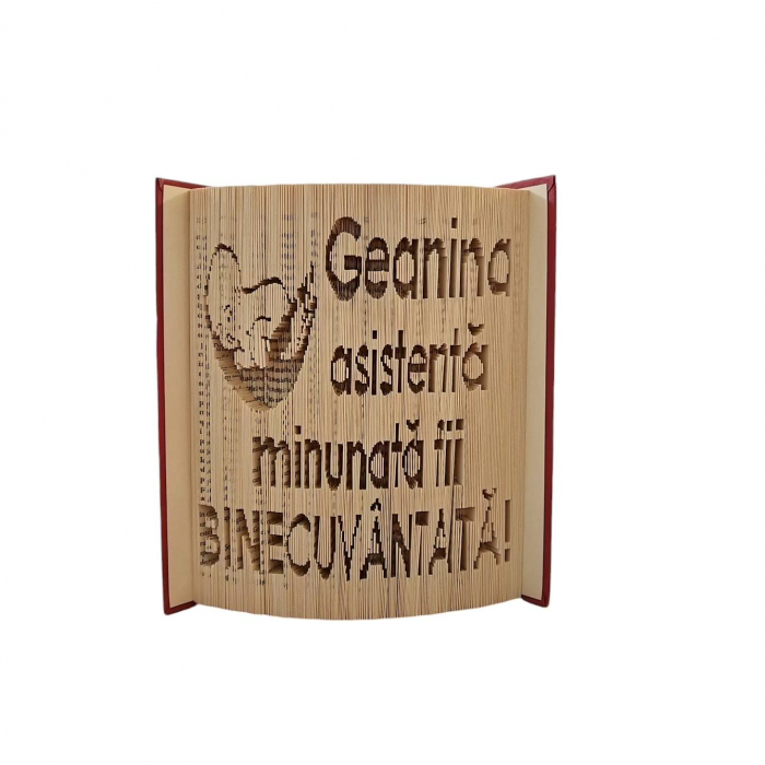 Cadou pentru doctor,asistentă,moasă- carte sculptata 100%manual [1]