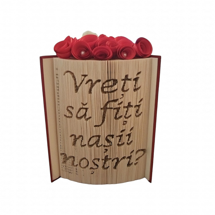 Carte sculptata Vreti sa fiti nasii nostri [1]