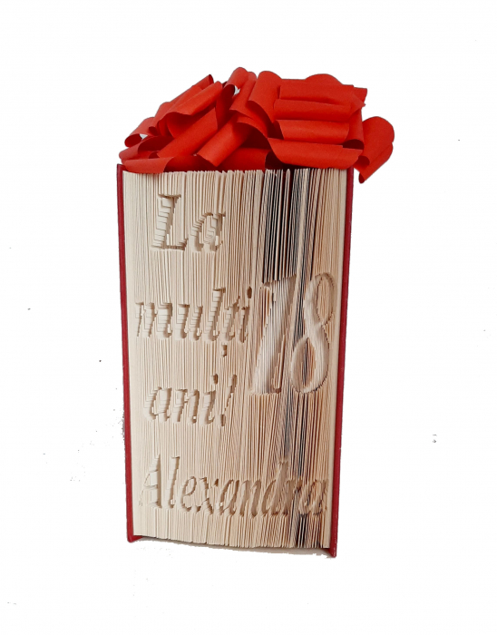 Cadou carte sculptata 18 La multi ani [1]