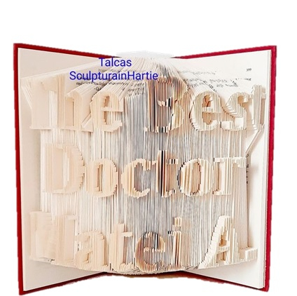 Cadou doctor- Carte sculptata The Best Doctor [1]