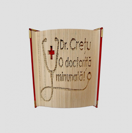 Carti Sculptate - Cadou pentru doctor,asistentă,moasă- carte sculptata 100%manual -