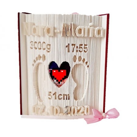Cadouri botez - Carte sculptata botez