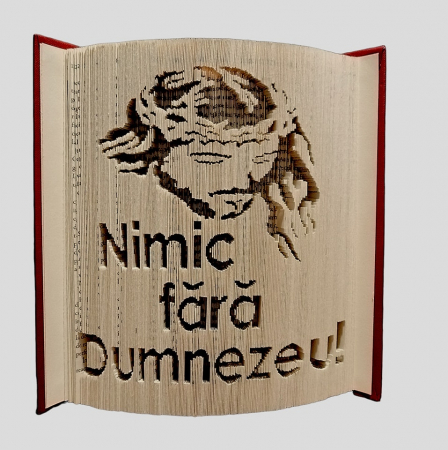 Cadouri pentru Bunici - Carte sculptata pentru preot paroh La multi ani