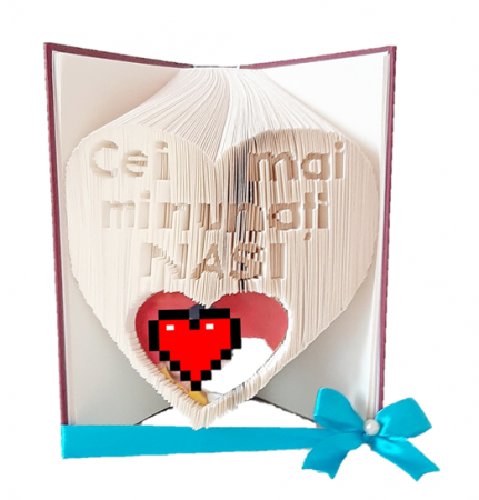Cadou NASI - inima sculptata cei mai minunati nasi+poza
