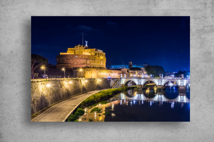 Tablou Canvas - Castelul Santangelo din Roma [2]