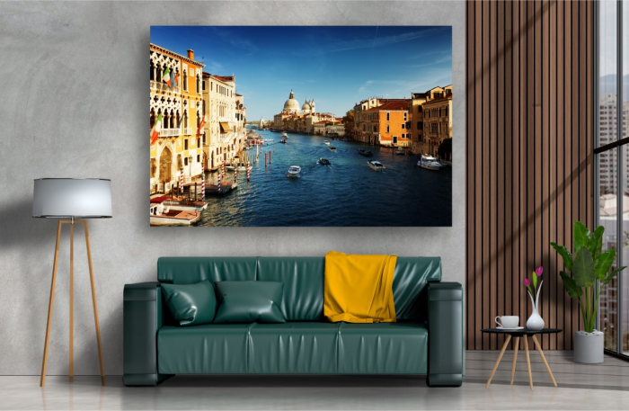 Tablou Canvas - Cu barca prin oras [1]